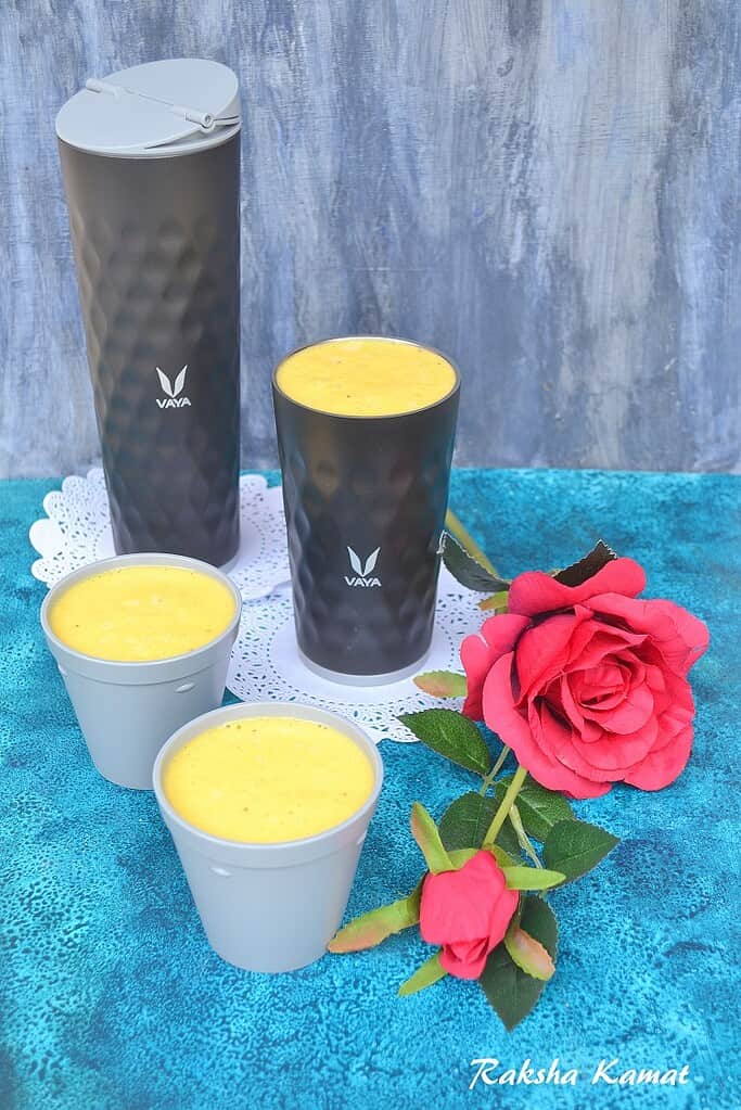 Vaya Drynk, Mango and banana milkshake, mango milkshake, summer drinks, milkshake, fruit shake, smoothie