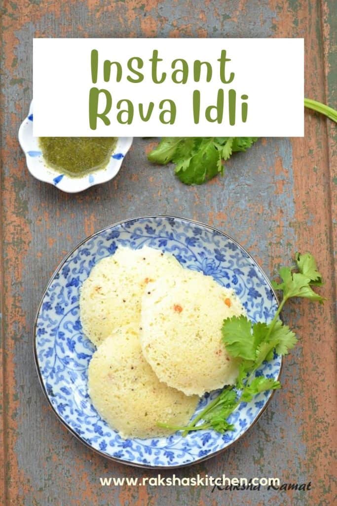 rava idli recipe pin