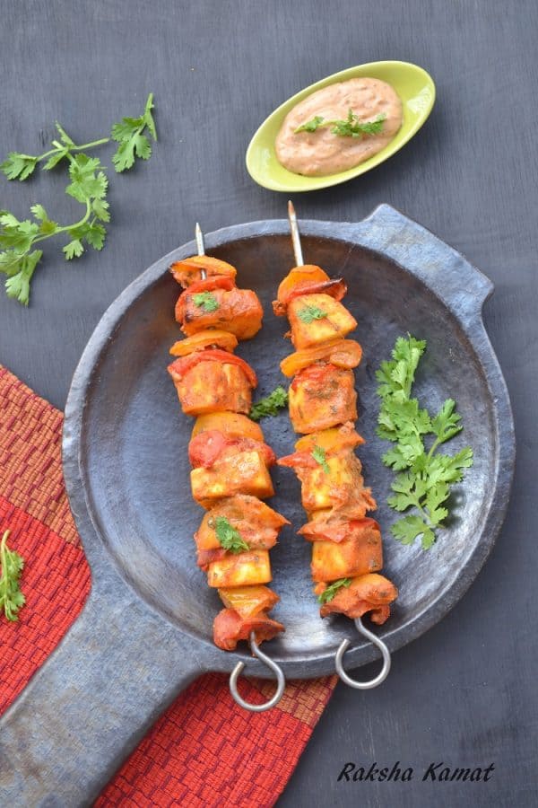 PaneerTikka2029 Paneer Tikka In Oven, Paneer Tikka Kebab, Paneer Tikka, Paneer Tikka Grilled, Oven Grilled Paneer Tikka