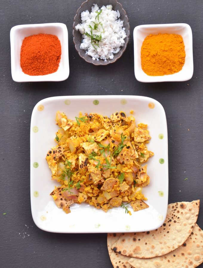 Papdachi Kismoor, papad salad, kismoor, kismur