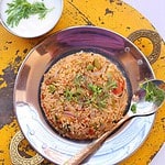 Tava pulao recipe, tava pulao, pav bhaji pulao, pulao on tava