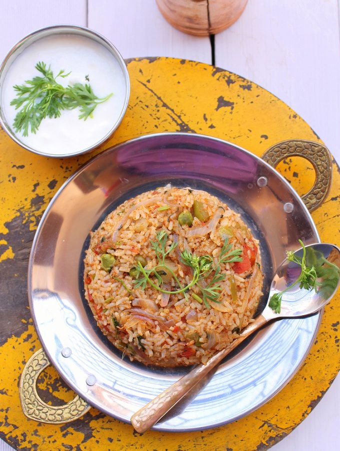 Tava pulao recipe, tava pulao, pav bhaji pulao, pulao on tava