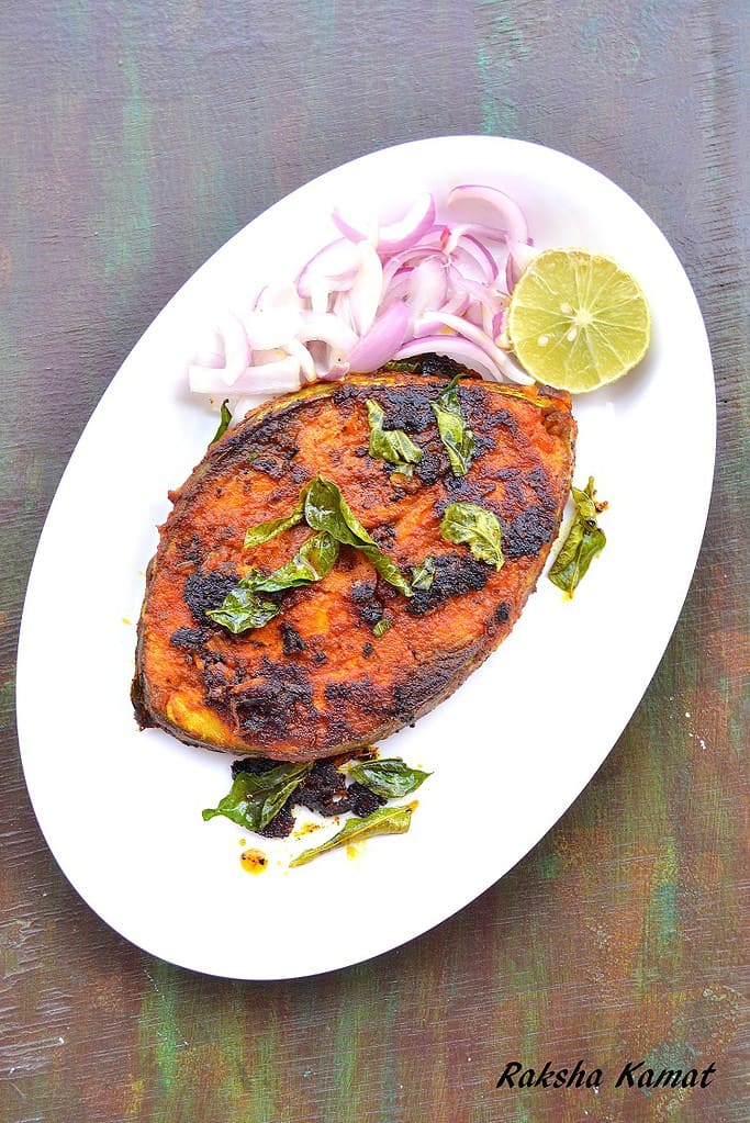 Masala fried fish, fish masala fry, tava fish fry, one pan fish