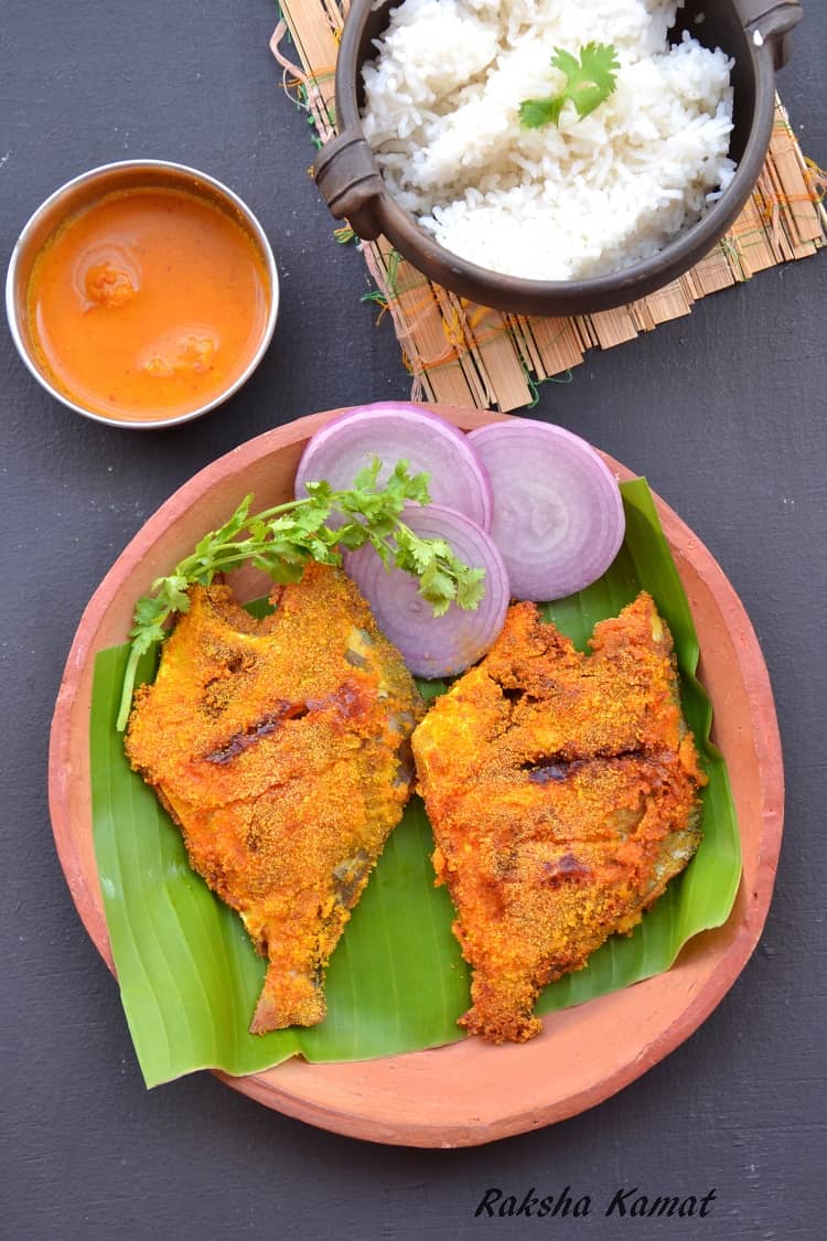 Pomfret Rava Fry + Video - Raksha's Kitchen