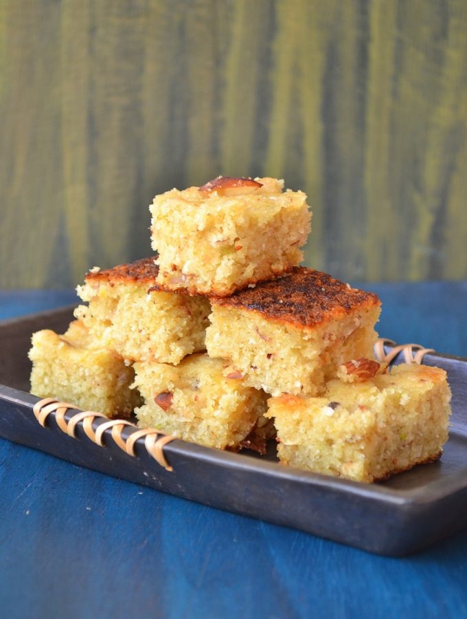 Goan cucumber cake, tavasali, cucumber cake, cucumber recipe, semolina cake, rava cake, dhonas