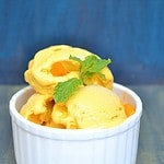 Mango ice cream, ice cream with mango, mango recipe, summer recipe, how to make mango ice cream