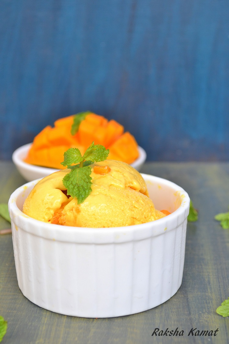 Mango Ice Cream Recipe Raksha's Kitchen