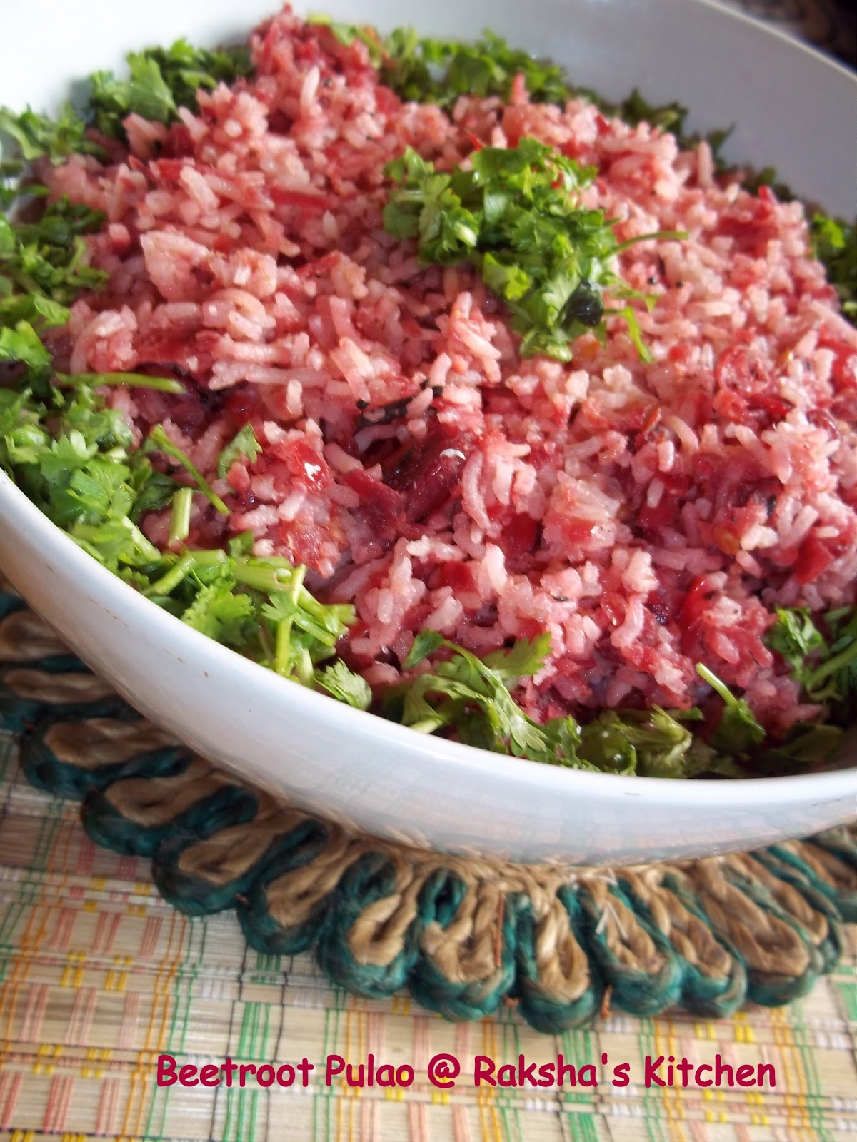 Beetroot pulao