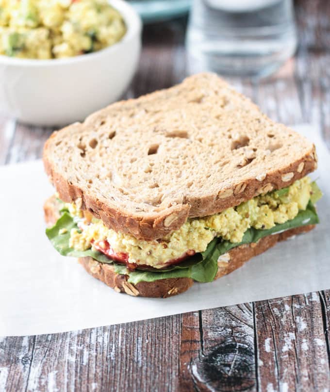 curried tofu salad