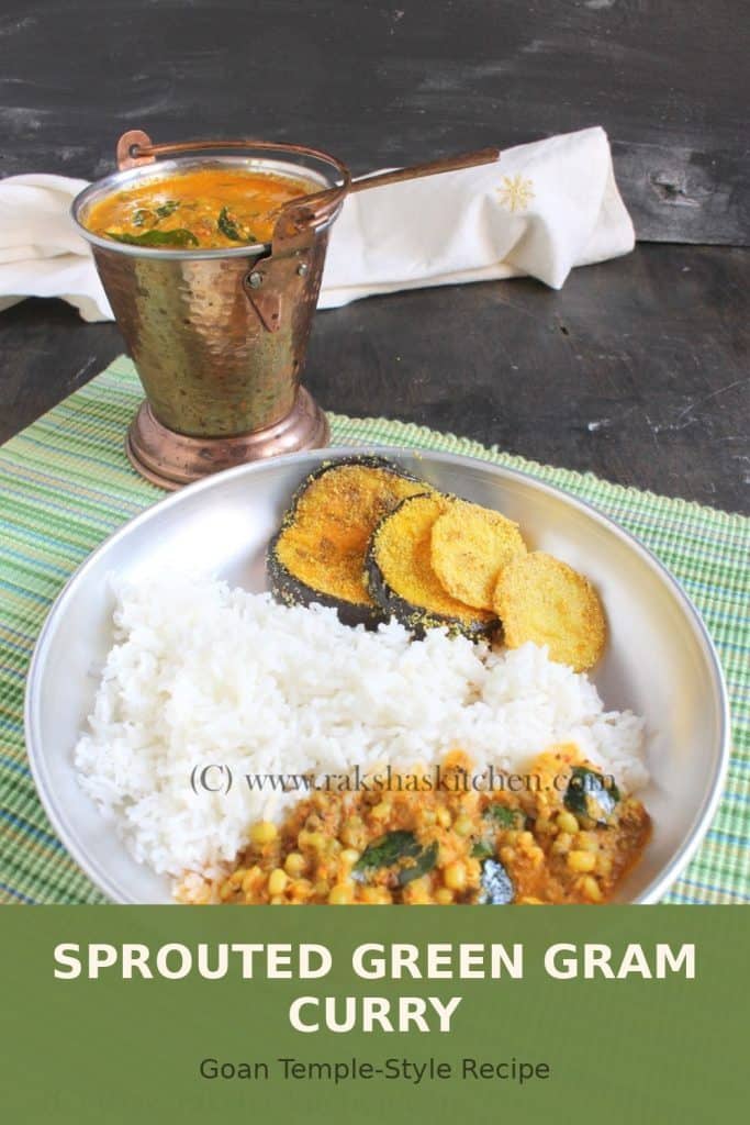 Sprouted Green Gram Curry | Goan Temple-Style Recipe