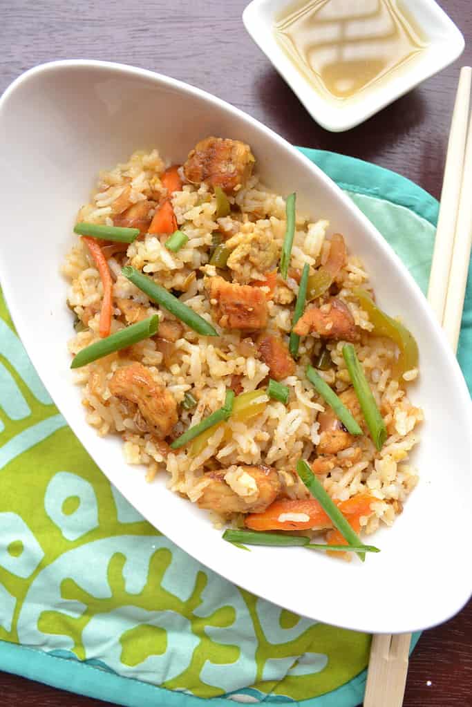 Chicken fried rice recipe image