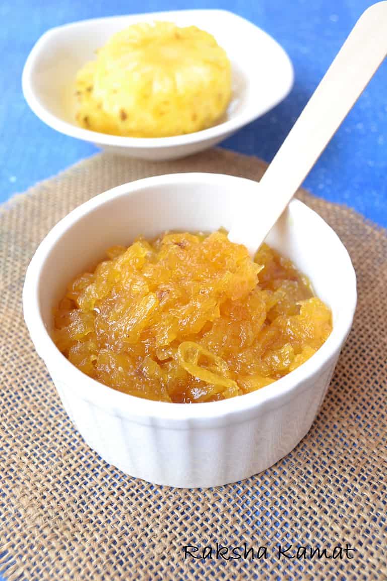 Pineapple Jam | Ansacho Halwo Video Recipe - Raksha's Kitchen