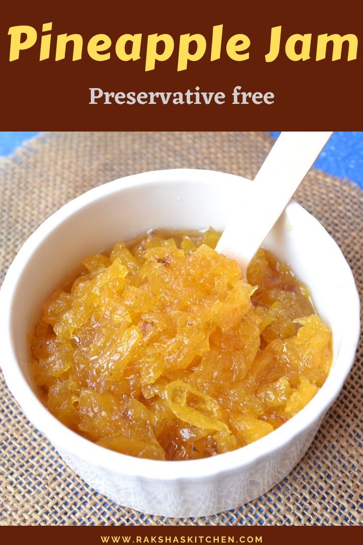 Pineapple Jam Ansacho Halwo Video Recipe Raksha S Kitchen