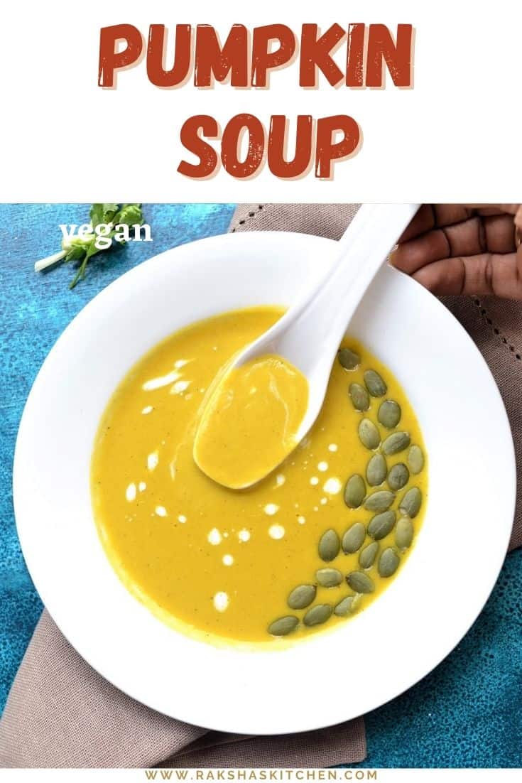 Pumpkin Soup With Coconut Milk Raksha's Kitchen