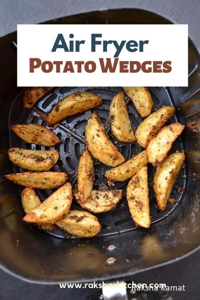 air fryer potato wedges pin