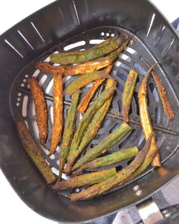 air fryer okra fries