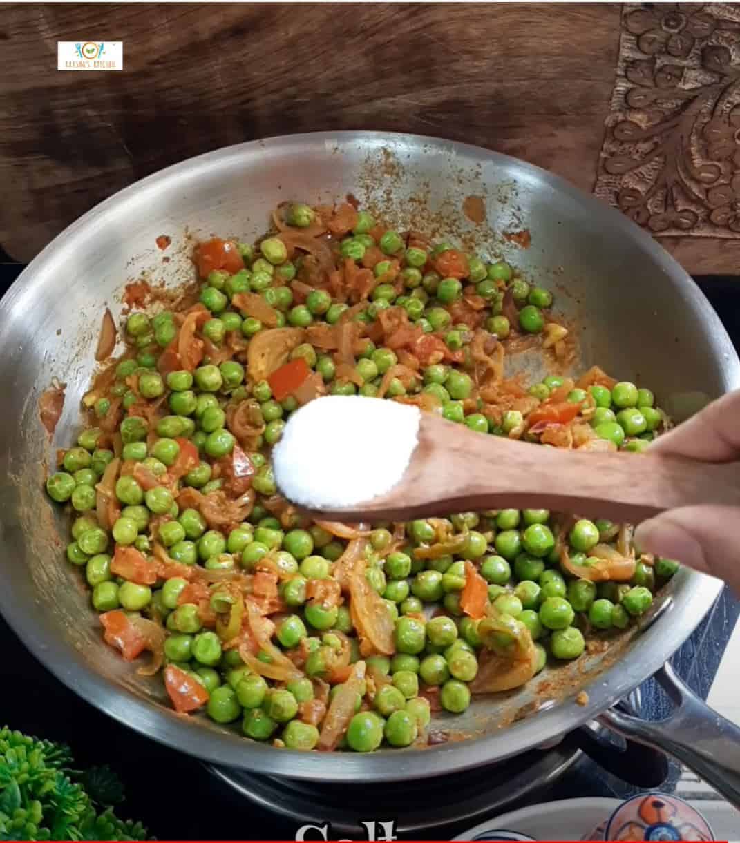Green Peas Stir Fry Raksha's Kitchen