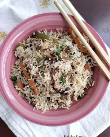 mushroom fried rice