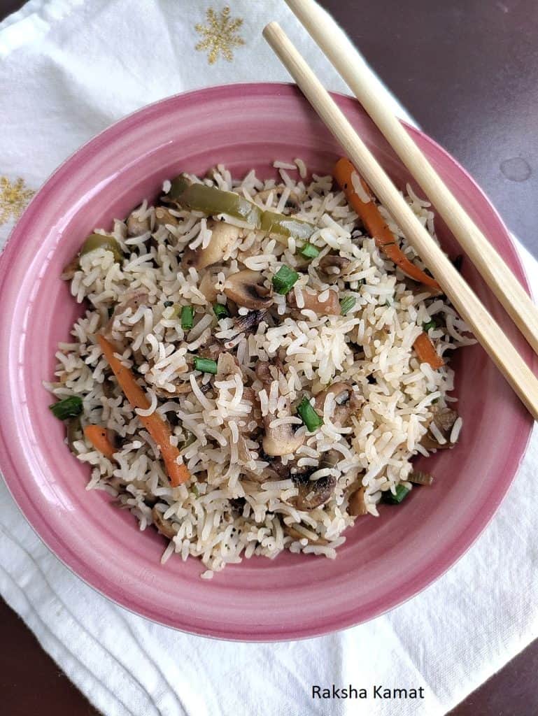 mushroom fried rice