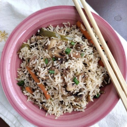 Mushroom Fried Rice Raksha's Kitchen