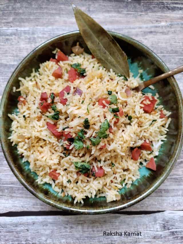 Carrot Rice Recipe - Raksha's Kitchen