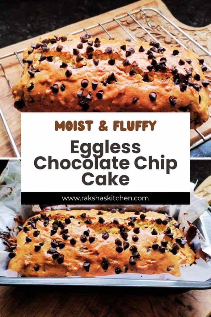 Christmas Eggless Banana Chocolate Chip Bundt Cake – Moist & Delicious
