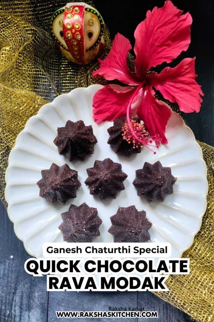 Chocolate Rava Modak – Quick Ganesh Chaturthi Sweet