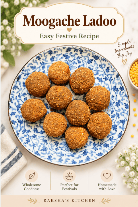 Festive moong ladoo, an easy traditional Indian dessert for Diwali